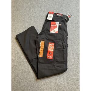 Dickies Men’s Flex Carpenter Pants Black 30x32 Regular Fit Straight Leg NWT